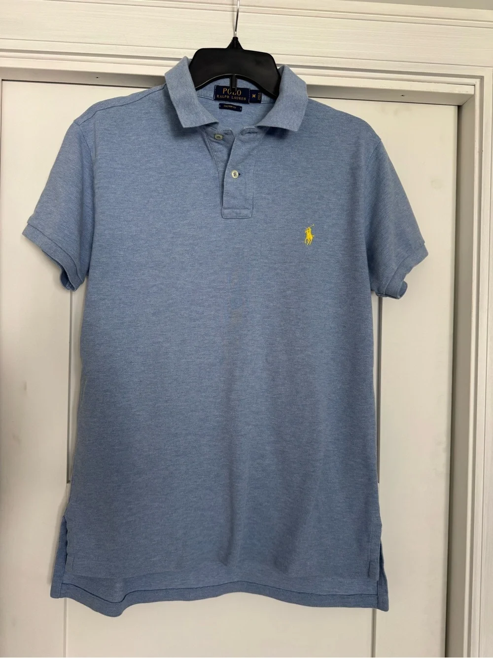 Ralph Lauren Light Blue Polo with Yellow Pony Logo